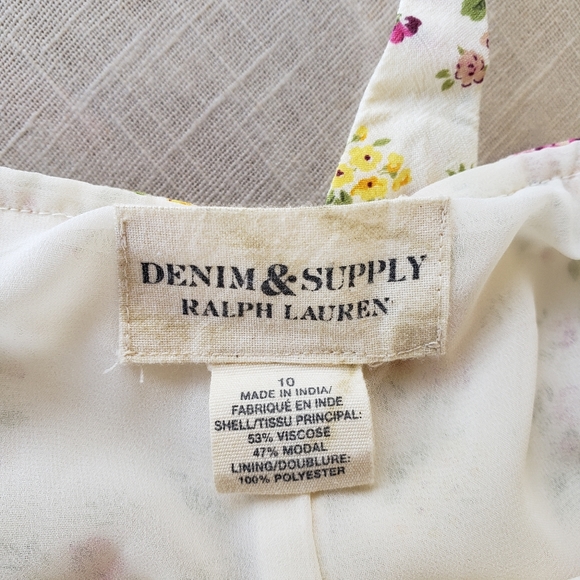 NWT Ralph Lauren Floral Tie Back Wide Leg Jumpsuit - Picture 11 of 12